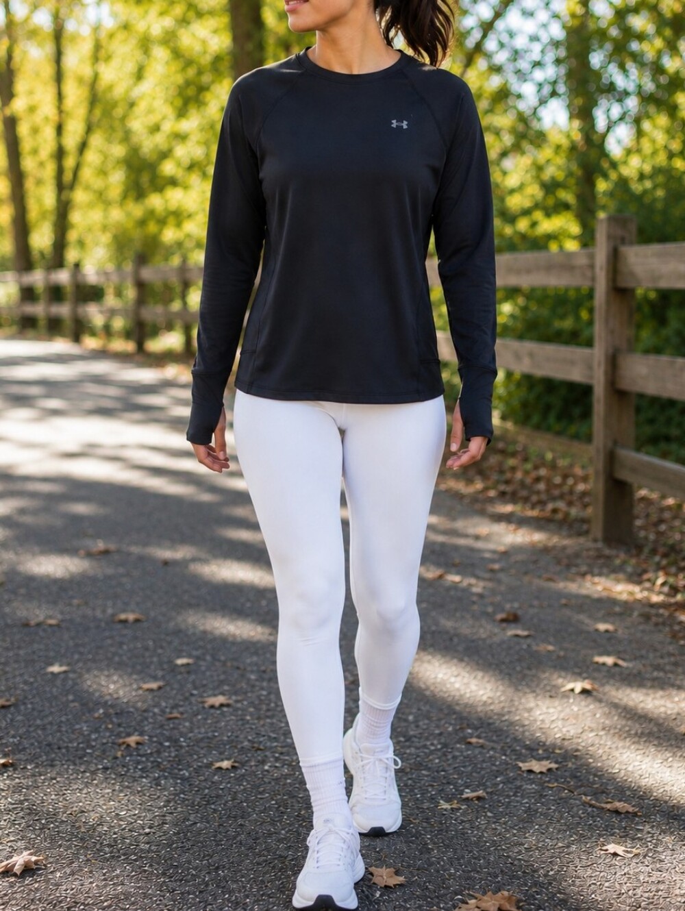 Under Armour Black Long Sleeve Crewneck Performance Athletic Shirt Travel